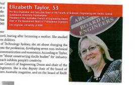 PhotoID:5869, Professor Elizabeth Taylor AO as featured in the magazine