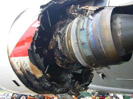 PhotoID:13738, The destroyed engine of the Qantas A380.