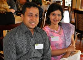 PhotoID:8432, Shah Haque enjoyed the research luncheon with his wife Musarrat