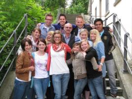 PhotoID:12863, Dr Patrick Keleher with International Business students at Ravensburg