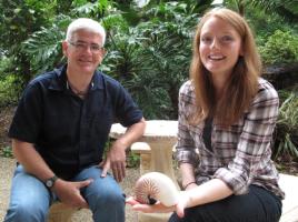 PhotoID:13502, Rachel Williams with her Cumbria University colleague Dr Billy Sinclair on Rockhampton Campus recently