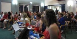 PhotoID:13601, Part of the audience at the badging ceremony