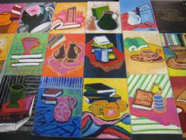 PhotoID:4194, A selection of finished canvasses