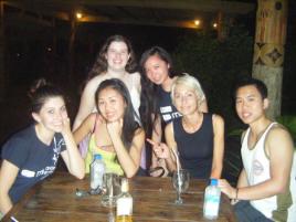 PhotoID:10928, Michelle mingles with other students in Fiji