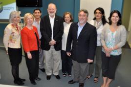 PhotoID:8948, LTERC Director, Associate Professor Bobby Harreveld (left) welcomes the visitors