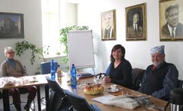 PhotoID:13985, Professor Horsley attending the IARTEM board meeting at the University of Ostrava, with Professor Susanne Knudsen, current President from Norway,  and board member Professor Natalija Mazeikiene, from Lithuania