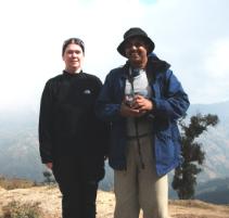 PhotoID:10470, Wendy Hillman and Naresh Rimal in Nepal.