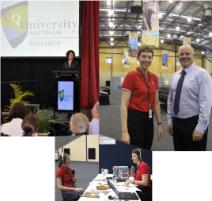 PhotoID:8732, MP Kirsten Livermore at the launch .... ABC Radio's Jacquie Mackay featured a range of CQUniversity staff members during ResearchExpo, including Professor Scott Bowman and Dr Alison Jones (both pictured)