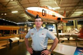 PhotoID:12335, Flight Lieutenant Aerospace Engineer Officer Kristian Cruickshank began his career at CQUniversity Rockhampton.