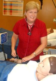 PhotoID:5125, Julie Robson at the CQU Mackay nursing labs will start her final year of nursing next year after realising she wanted to be a nurse.