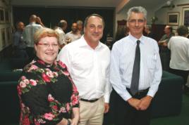 PhotoID:6803, Leone Hinton, Professor Kevin Tickle and visitor Professor Stuart Campbell