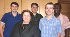 PhotoID:14198, Justin Kann, Prof Bronwyn Fredericks, Assoc Prof William Guo, Assoc Prof Andrew Taylor-Robinson and Dr Jermone Egwurube