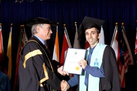 PhotoID:4307, Anthony Lloyd receives his Bachelor of Occupational Health and Safety.