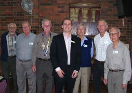 PhotoID:12940, Professor Euan Lindsay with some of the Probus Club of Rockhampton members