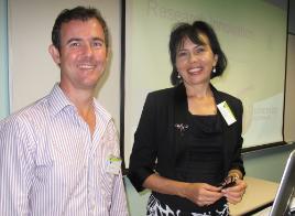 PhotoID:8101, IRIS Director Dr Anna Thomas introduces guest speaker Dr Dave Swain