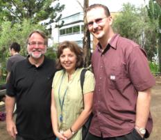 PhotoID:7167, Professor Michael Davison, Associate Professor Donna Brien and Derrin Kerr enjoy the campus concert