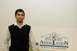 PhotoID:7820, Niral Joshi at the Student Association office