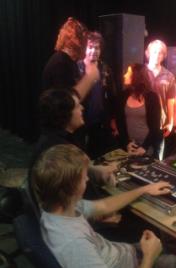 PhotoID:12971, Students get hands-on experience at the The BlackBox Theatre in Nambour