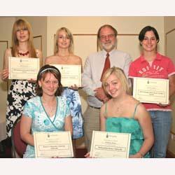 PhotoID:3969, Recipients pictured with Professor Geursen at the ceremony