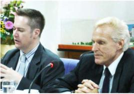 PhotoID:7230, James Bell and Dr Clive Graham (pictured in the Thai university newsletter)