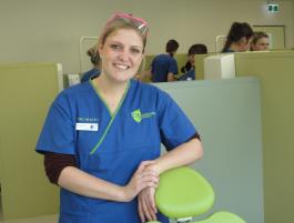 PhotoID:12976, Mia Salvestrin in the new Allied Health Clinic