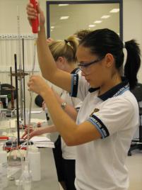 PhotoID:4584, Rachel Handebo from Bundaberg High School concentrates on the task