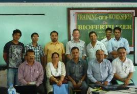 PhotoID:12938, Participants in a poultry waste management training session