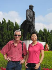 PhotoID:10568, Dr Chris Keane in China with MBA graduate Jing Gao