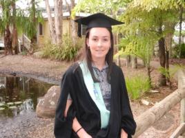 PhotoID:12294, CQUniversity Accounting graduate Cassandra Matthews will receive an academic excellence award at the Mackay Graduation ceremony. 