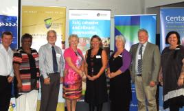 PhotoID:14296, Members of the liveWell panel for the second session including Deputy VC Professor Graham Pegg (second from right)