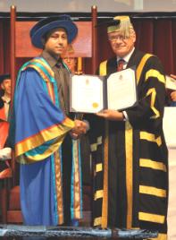 PhotoID:8451, Shah at his Graduation in mid-February