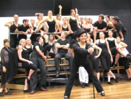 PhotoID:6360, The cast of Sweet Charity rehearse for their debut performance next week.