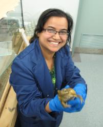 PhotoID:7334, Khurshida with one of her research subjects