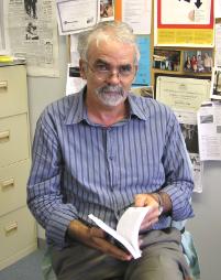 PhotoID:6658, Professor Cryle with his new book