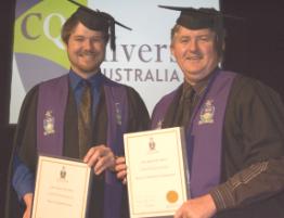 PhotoID:6371, Father John and son Luke at graduation together