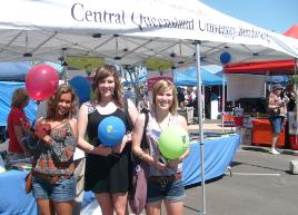 PhotoID:7681, Our CQUniversity stall attracted plenty of attention