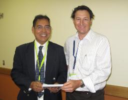 PhotoID:8605, Professor Gopinath Chattopadhyay with QR's Michael Turner