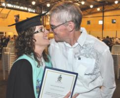 PhotoID:9470, Phil Kennedy's strength has given Jan the inspiration to complete her degree