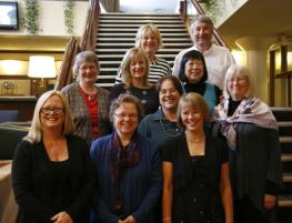 PhotoID:14381, Dr Ros Cameron (bottom left) with other PLIRC board members and SUMMIT presenters from a range of countries