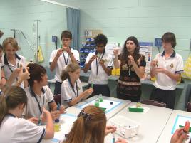 PhotoID:9931, Students had the chance to get 'hands-on' in the Nursing session