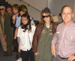 PhotoID:6567, Ron Bishop shows some students what life could look like working in the aviation industry.