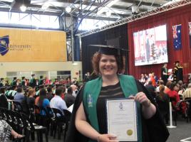 PhotoID:13212, Karen Reynolds at the recent graduation in Rockhampton