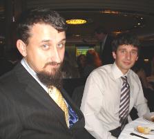 PhotoID:5834, CQU reps Ben Kele and Thomas Aubron at the awards dinner recently