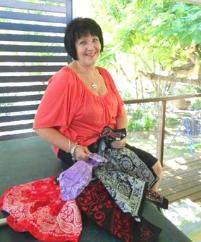 PhotoID:12197, Carole West is ready to lose her locks ahead of the Relay for Life event on Rockhampton Campus