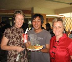 PhotoID:5368, L - R Kerri Viragh (*Client services manager), Koichiro Ozawa, and Jodie Roberts (student advisor)