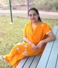 PhotoID:4569, Jas is wearing the traditional dress, 'Punjabi Suit', of her country