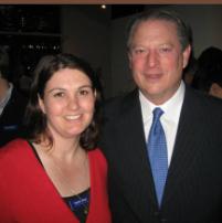 PhotoID:4875, Alumnus Natalie Hatch with Al Gore