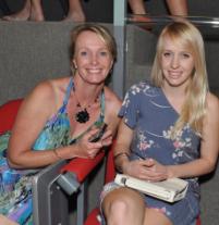 PhotoID:13498, Sue King (left) is a CQUni Nursing graduate who now works as a Registered Nurse at Rockhampton Mater Hospital. Her daughter Emily King was among the current crop of departing students