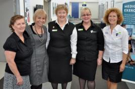 PhotoID:10882, Medical Imaging and Medical Sonography staff members L-R Maria Maroney, Anita Bowman, Cynthia Cowling, Kelly Spuur and Caroline Falconi