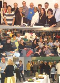 PhotoID:8759, Bundaberg ResearchExpo participants Left to Right - Susan Alexander, Hong Lee, Karl Neuenfeldt, Lyn Costigan, Phil Brown, Michael Turnbull, Cheri Yavu-Kama-Harathunian, Helen Huntly, Melinda Mchenry, Matthew Rockloff, Wendy Davis and Phillip Clift prepare to meet their audience